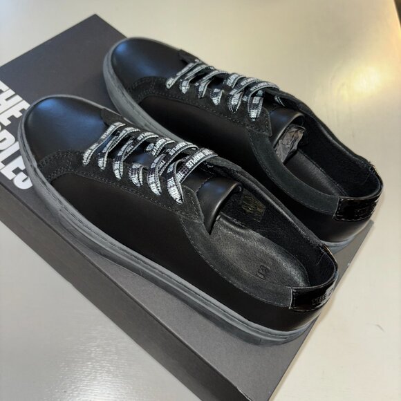 NEW | THE KOOPLES Leather Sneakers Black Unisex FR 38 (Women 7) - Picture 5 of 7